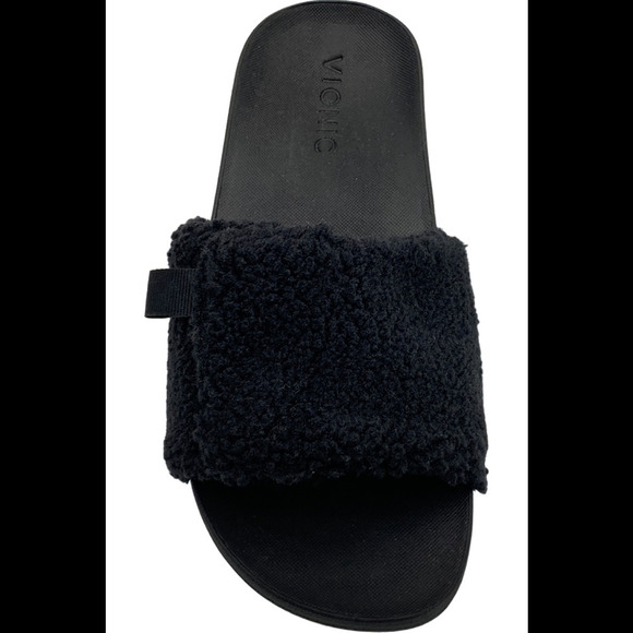 Vionic Adjustable Cozy Slide Slippers Keira Black - Medium - Picture 3 of 4